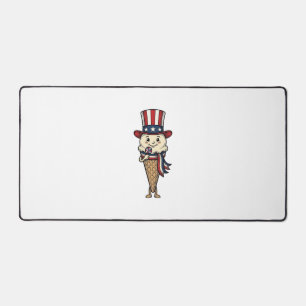 Cône de glace patriotique Dessin de gravure vintag