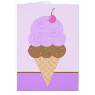 Cone de glace pourpre