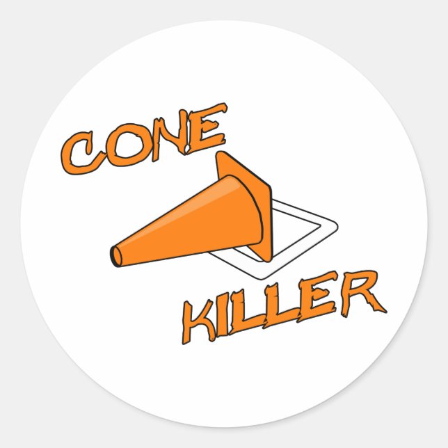 Cone Killer Runder Aufkleber (Vorderseite)
