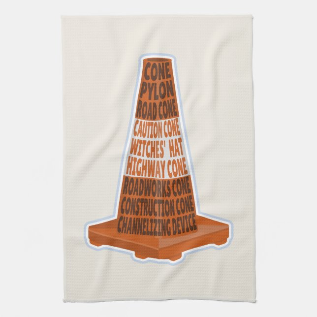 Cone Orange Tarafcone Geschirrtuch (Vertikal)