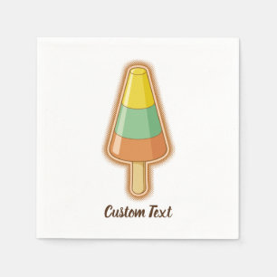 Cone Shaped Sorbet Stick Serviette
