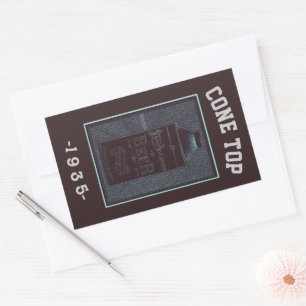 Cone Top 1935 Rechteckiger Aufkleber