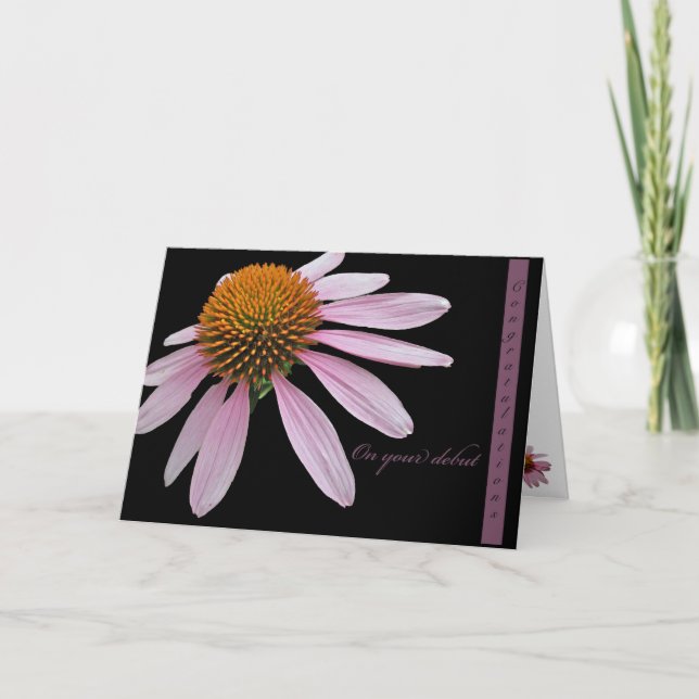 Coneflower Anfang-Glückwunsch-Einzelteile Karte (Vorderseite)