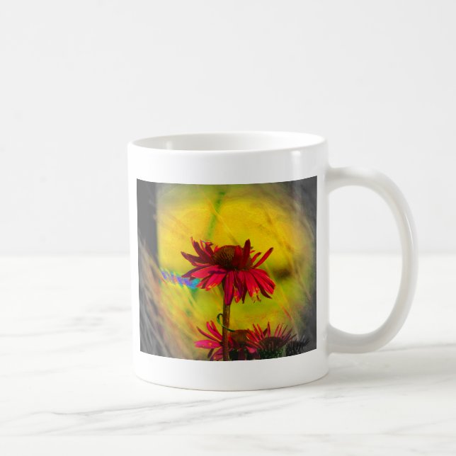 Coneflower Art #2 Kaffeetasse (Rechts)