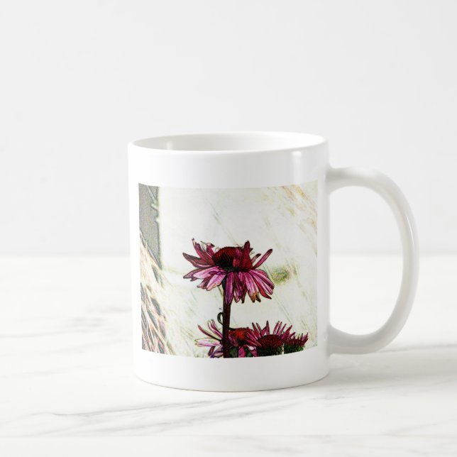 Coneflower Art Kaffeetasse (Rechts)