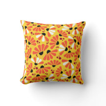Coneflower Confetti on Lemon Yellow