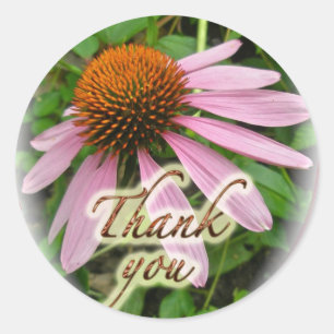 Coneflower - Vielen Dank für Ihre koordinierten Be Runder Aufkleber