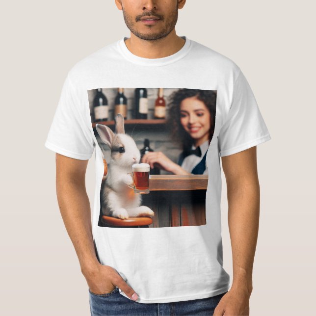 Conejo Cervecero: Diversión en la Barra T-Shirt (Vorderseite)