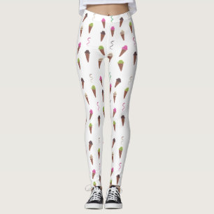 Cones et rubans de crème glacée Leggings personnal