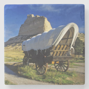 Conestoga-Wagen bei Scottsbluff National Steinuntersetzer