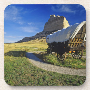 Conestoga-Wagen bei Scottsbluff National Untersetzer