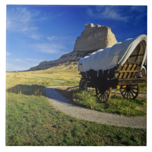 Conestoga-Wagen im Scottsbluff National Fliese