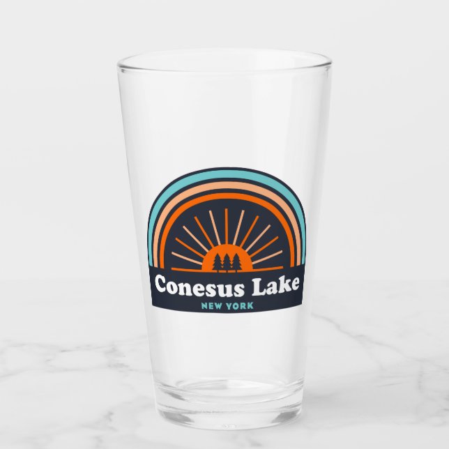 Conesus Lake New York Glas (Vorderseite)