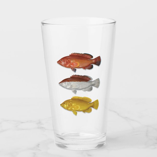 Coney Grouper Drink Glass Glas (Vorderseite)