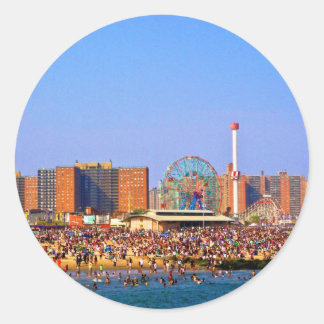 Coney Island beach - NYC Aufkleber