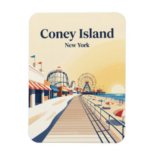 Coney Island Boardwalk USA Magnet
