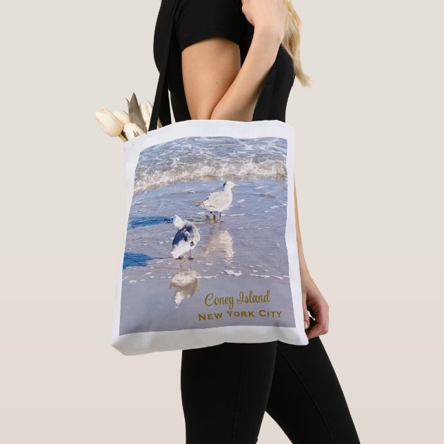 Coney Island Möwen  Tasche (Von Nahem)