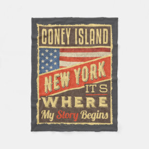 Coney Island New York _1 Fleecedecke