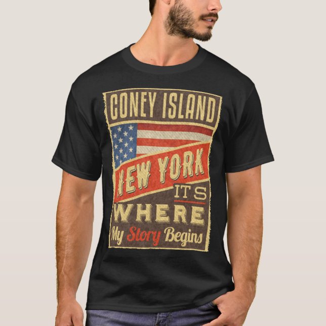 Coney Island New York _1  T-Shirt (Vorderseite)