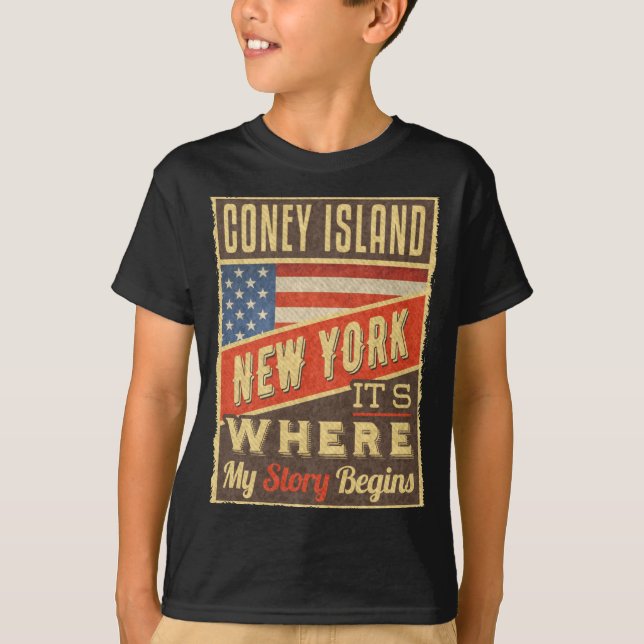Coney Island New York _1  T-Shirt (Vorderseite)