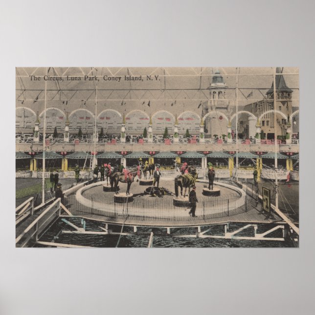 Coney Island, NY - Luna Park Circus Act Poster (Vorne)
