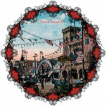Coney Island Ornament Fotoskulptur Ornament<br><div class="desc">Vintages 1903 Bild von Coney Island. Das ist ein großartiges Urlaubssornament für den Baum.</div>