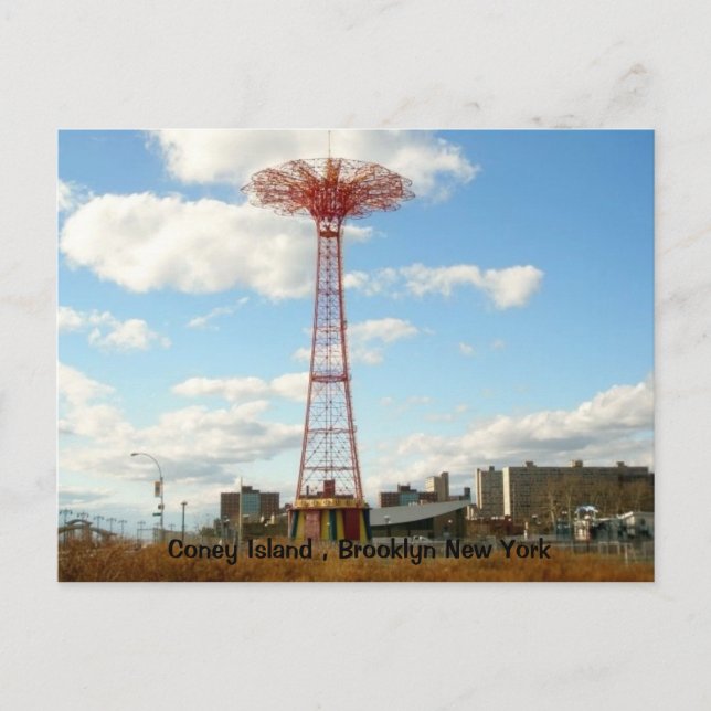 Coney Island Postcard Postkarte (Vorderseite)