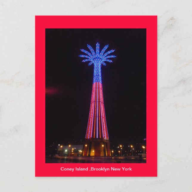 Coney Island Postcard Postkarte (Vorderseite)