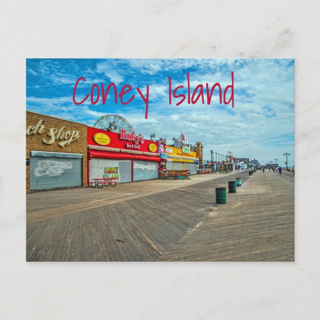Coney Island Postkarte (Vorderseite)