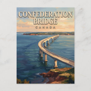 Confederation Bridge Borden-Carleton Kanada Postkarte