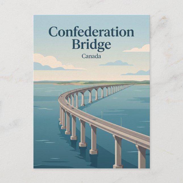 Confederation Bridge Kanada Postkarte (Vorderseite)