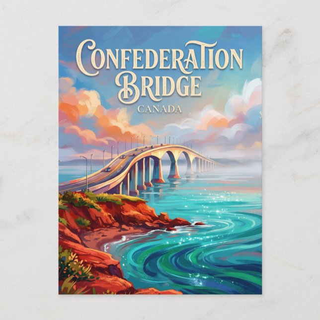 Confederation Bridge Kanada Postkarte (Vorderseite)