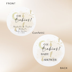 Confetti Baby Shower Neutral Twin Storks Konfetti