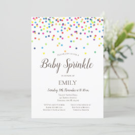 Confetti Baby Sprinkle Einladung - Babydusche