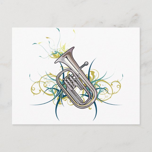 Confetti Baritone Postkarte (Vorderseite)