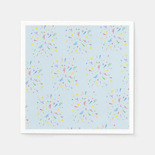 Confetti Blue 1. Geburtstag Serviette