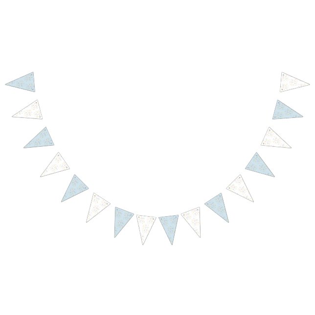 Confetti Blue 1. Geburtstag Wimpelkette (Alle)