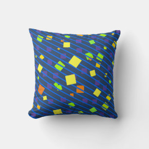 Confetti Blue Decorative Throw Kissen