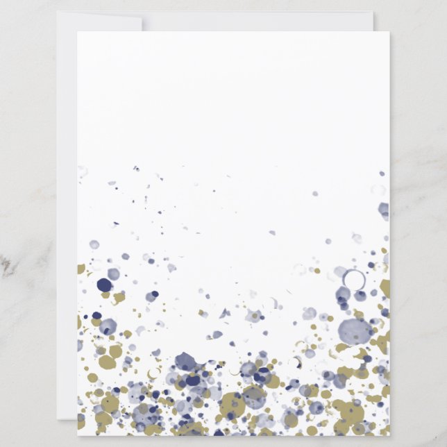 Confetti Blue Gold (Vorderseite)