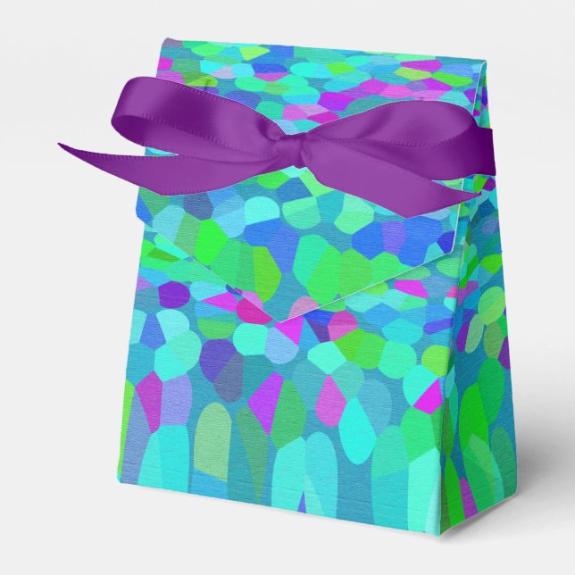 Confetti Blues Fringe Geschenkschachtel (Vorderseite)