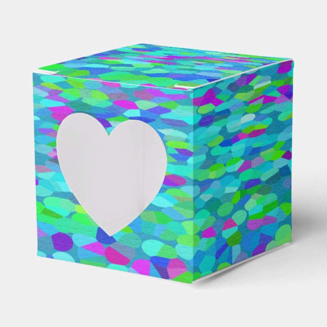 Confetti Blues Fringe Geschenkschachtel (Vorderseite)