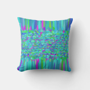 Confetti Blues Fringe Kissen Für Draußen