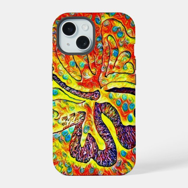 Confetti-Blume TelefonCase iPhone 15 Hülle (Rückseite)