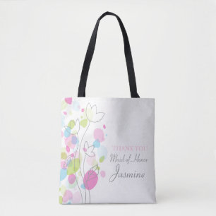 Confetti-Blume-Trauzeugin Tasche