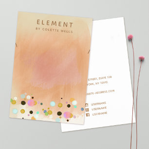 Confetti Boho Terracotta Highlights Visitenkarte