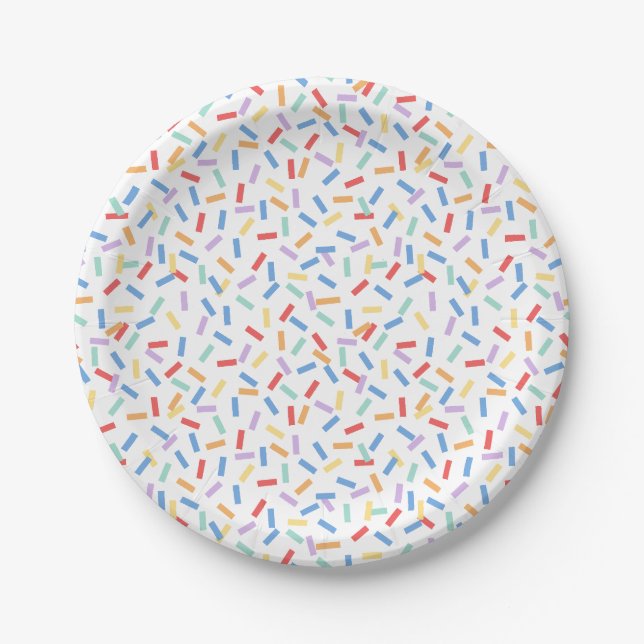 Confetti Brights (Sprinkles) Pappteller (Vorderseite)