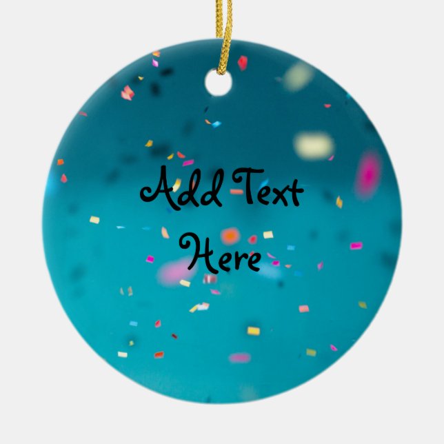 Confetti Celebration Background Keramik Ornament (Vorne)