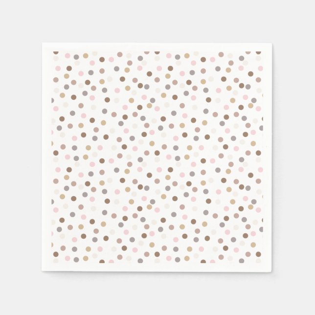Confetti Chic (Punkte) Serviette (Vorderseite)