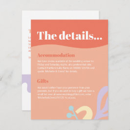 Confetti Collage Enclosure card Begleitkarte