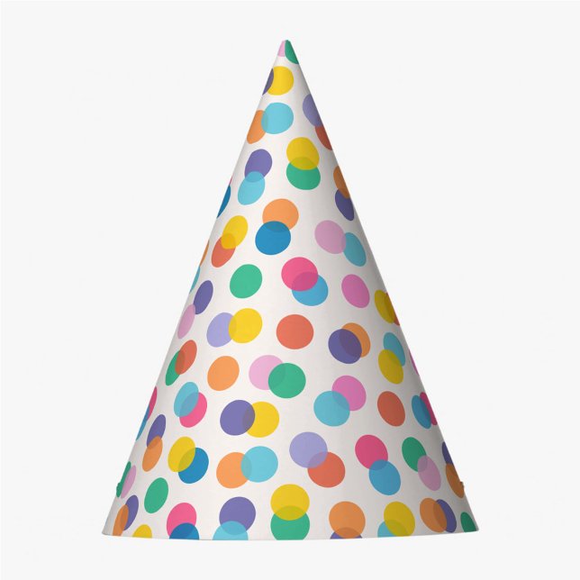 Confetti Colorful Polka Dots Kids Party Hat Partyhütchen (Von Creator hochgeladen)